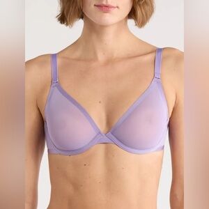 NWT Cuup the plunge bra Amethyst Lavender Wireless Bra 30G